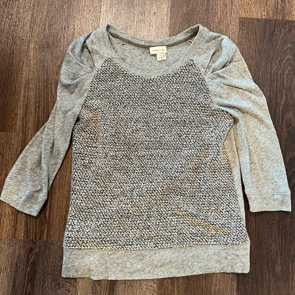 Meadow Rue XS gray light weight sweat shirt - Picture 2 of 2